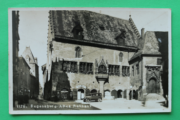 AK Regensburg / 1933-1945 / Altes Rahthaus / Josef Pleyer Hofjuwelier / Auto Oldtimer / Ludwig Schradin Färberei Reinigung